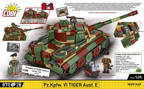 Cobi Klocki Klocki Pz.Kpfw. VI Tiger Ausf. E 870 klocków