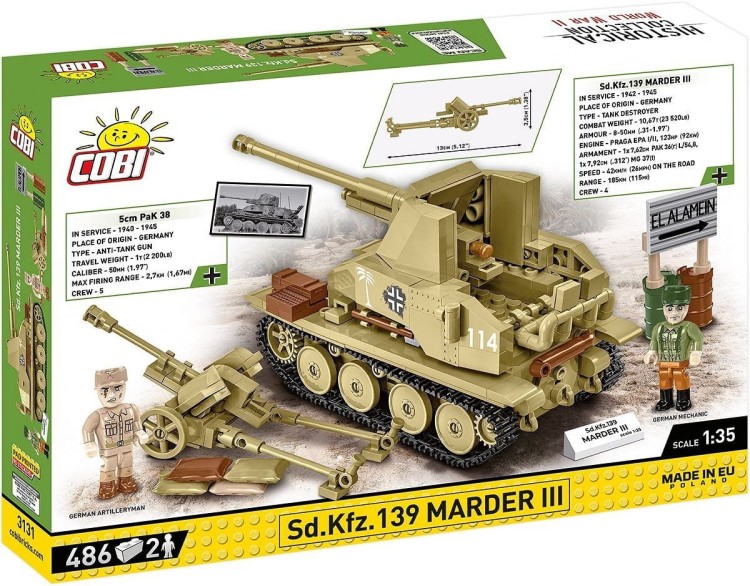 Cobi Klocki Klocki Sd.Kfz. Marder III 486 klocków