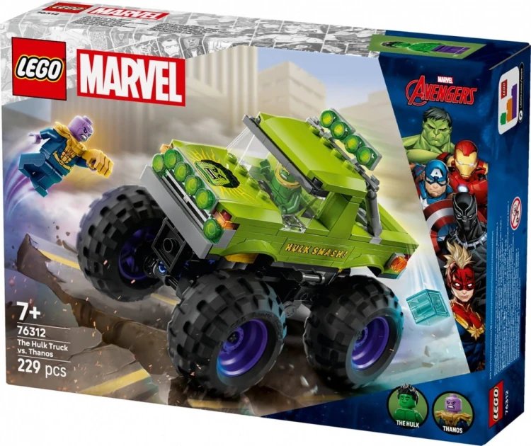 LEGO Klocki Super Heroes 76312 Monster truck Hulka kontra Thanos