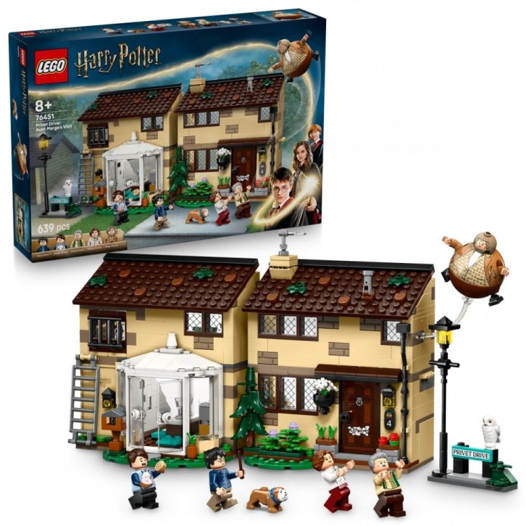 LEGO Klocki Harry Potter 76451 Privet Drive: Wizyta ciotki Marge