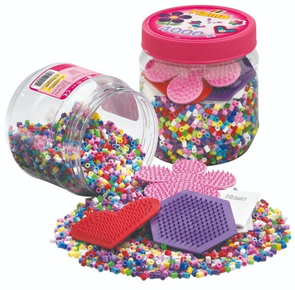 Dante Hama Koraliki i podstawki w pojemniku