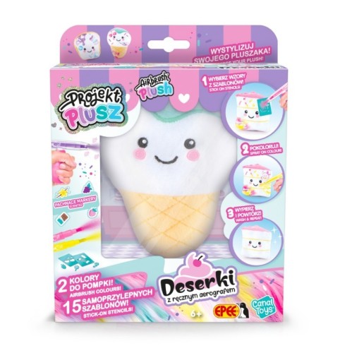 Epee Projekt Plusz Deserki - Kreatywny zestaw z ręcznym aerografem, Rożek