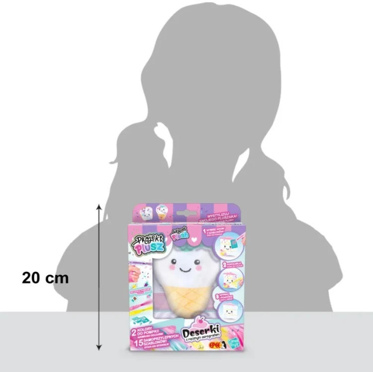 Epee Projekt Plusz Deserki - Kreatywny zestaw z ręcznym aerografem, Rożek