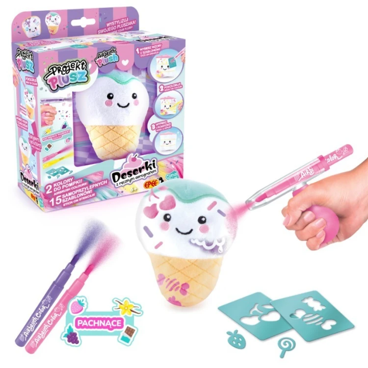 Epee Projekt Plusz Deserki - Kreatywny zestaw z ręcznym aerografem, Rożek