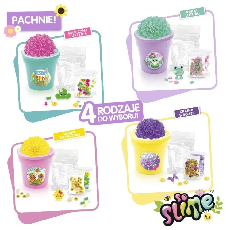 Epee Zestaw kreatywny So Slime Kwiatowe Kreacje - doniczka różowa