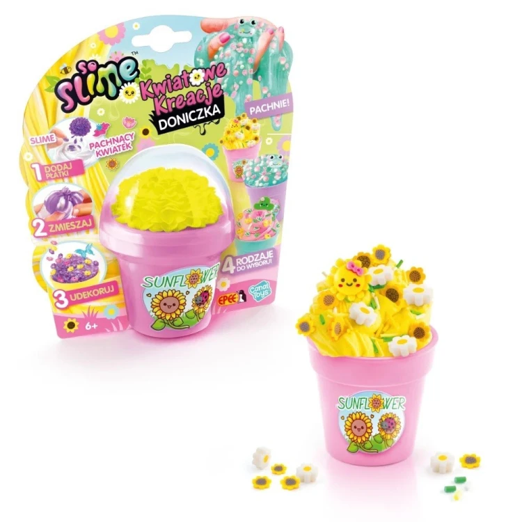 Epee Zestaw kreatywny So Slime Kwiatowe Kreacje - doniczka różowa