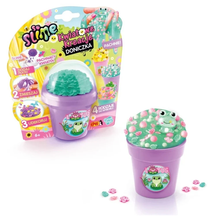 Epee Zestaw kreatywny So Slime Kwiatowe Kreacje - doniczka fioletowa