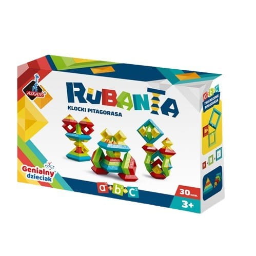 ASKATO Klocki Pitagorasa Rubanta 30 elementów